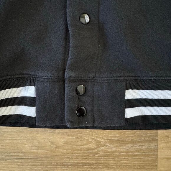 New Misfits Snap Button Black And White Varsity Jacket Fiend Graphic Size Small - Picture 7 of 7